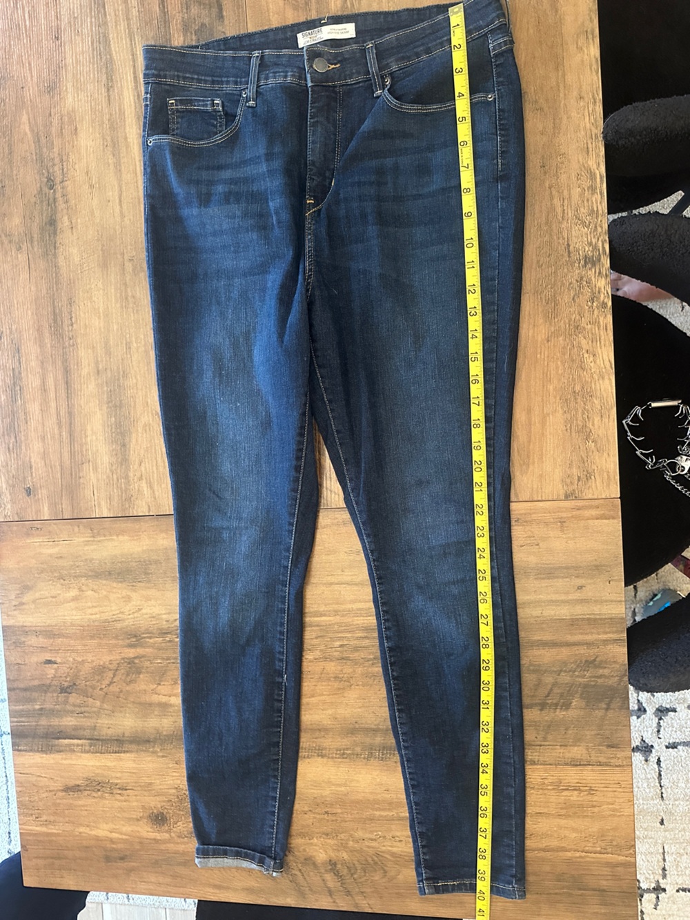 Signature by Levi Strauss Dark Indigo Skinny Jeans
